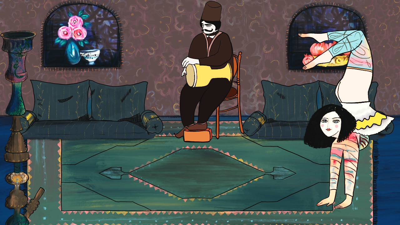 A frame of 2D animation