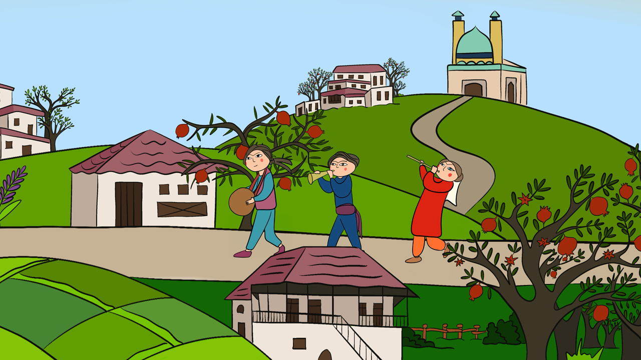 A frame of 2D animation